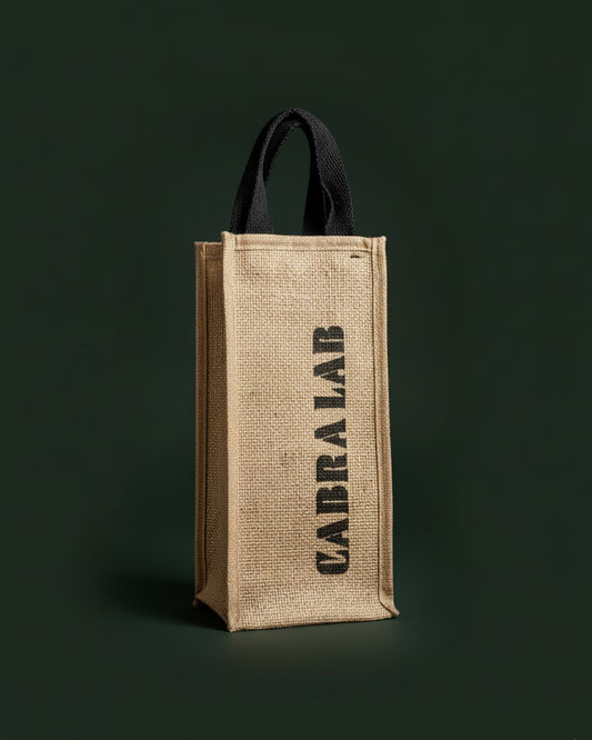 Ecobag de Juta para Garrafa Cabra Lab